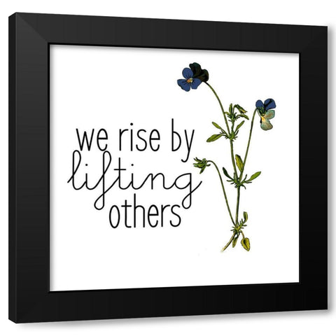 Family Gathers 11 Black Modern Wood Framed Art Print by Kimberly, Allen