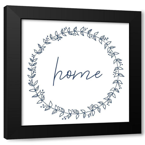 Family Gathers 4 Black Modern Wood Framed Art Print with Double Matting by Kimberly, Allen