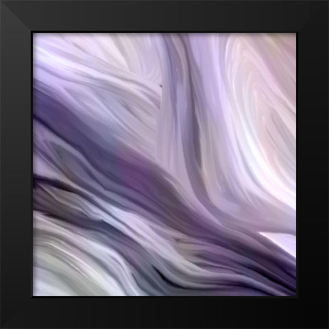 Lavender River Black Modern Wood Framed Art Print by Kimberly, Allen