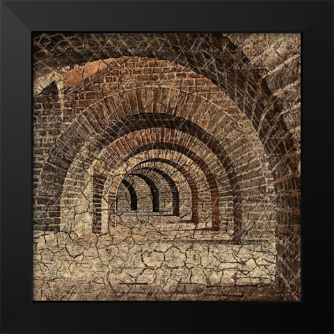 Underground 1 Black Modern Wood Framed Art Print by Kimberly, Allen