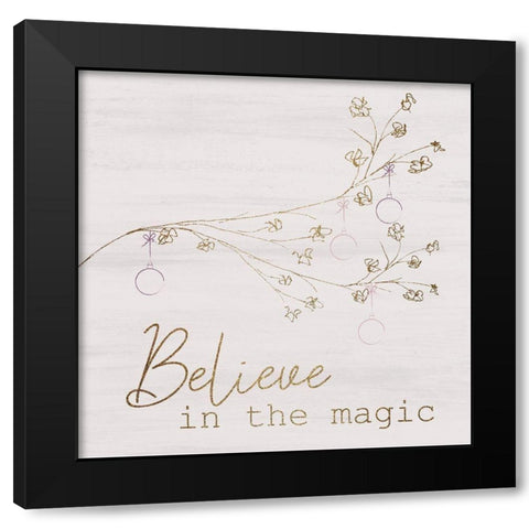 Christmas Romance 3 Black Modern Wood Framed Art Print with Double Matting by Kimberly, Allen