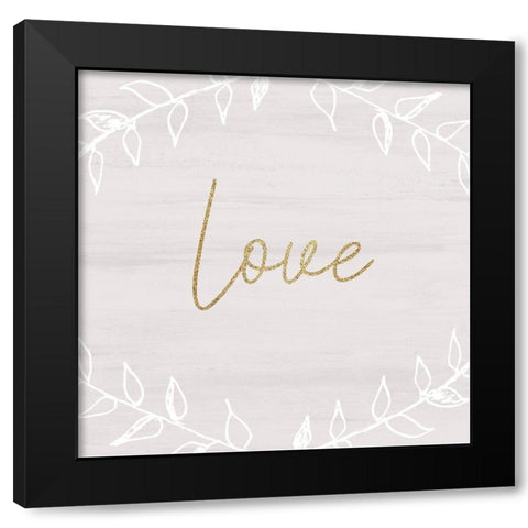 Christmas Romance 14 Black Modern Wood Framed Art Print with Double Matting by Kimberly, Allen