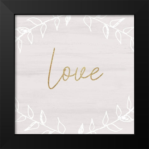 Christmas Romance 14 Black Modern Wood Framed Art Print by Kimberly, Allen