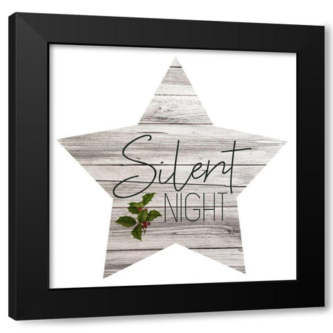 Farmhouse Christmas 1 Black Modern Wood Framed Art Print with Double Matting by Kimberly, Allen