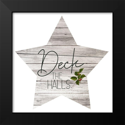 Farmhouse Christmas 2 Black Modern Wood Framed Art Print by Kimberly, Allen