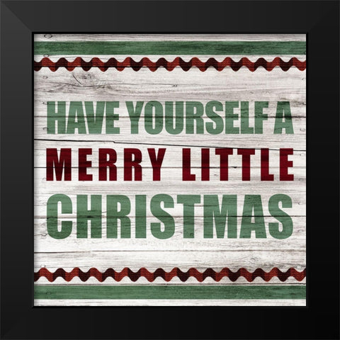 Farmhouse Christmas 4 Black Modern Wood Framed Art Print by Kimberly, Allen