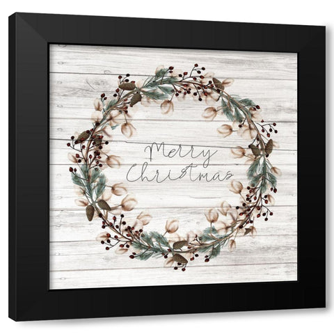 Farmhouse Christmas 8 Black Modern Wood Framed Art Print by Kimberly, Allen