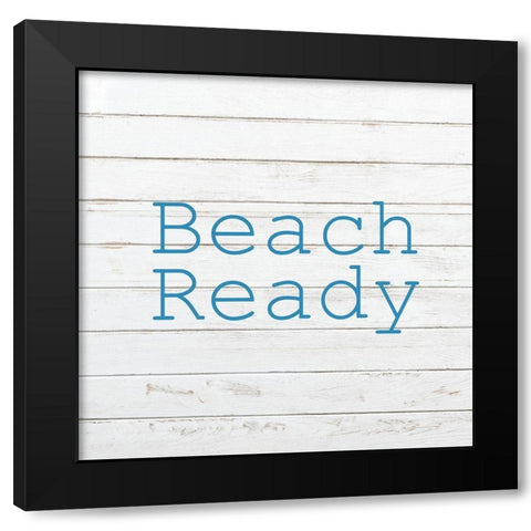 Beach Ready 1 Black Modern Wood Framed Art Print by Kimberly, Allen