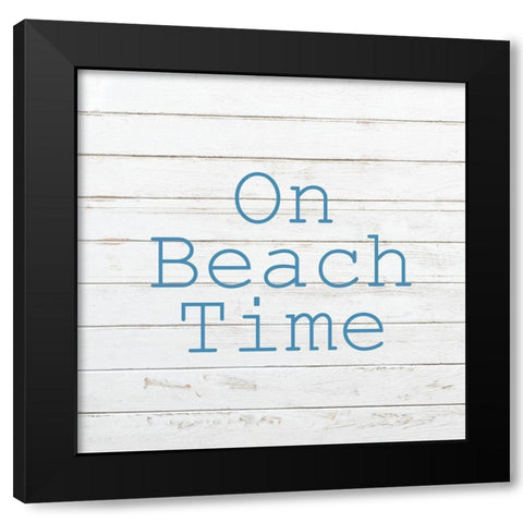 Beach Ready 2 Black Modern Wood Framed Art Print by Kimberly, Allen