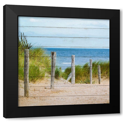 Beach Ready 3 Black Modern Wood Framed Art Print by Kimberly, Allen