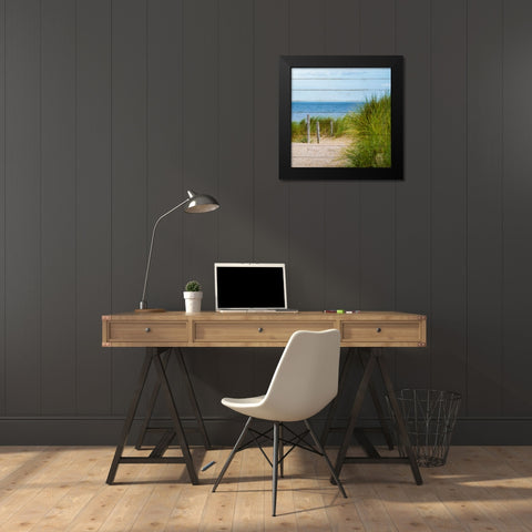 Beach Ready 4 Black Modern Wood Framed Art Print by Kimberly, Allen