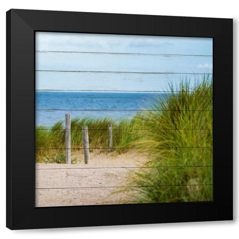 Beach Ready 4 Black Modern Wood Framed Art Print by Kimberly, Allen