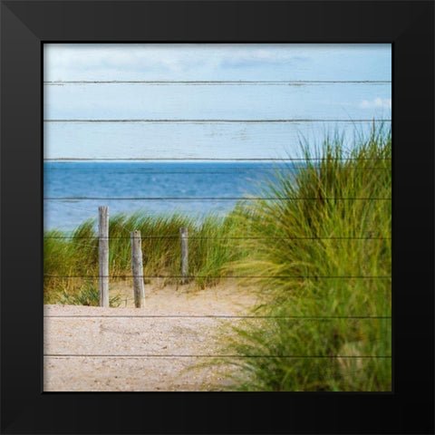 Beach Ready 4 Black Modern Wood Framed Art Print by Kimberly, Allen