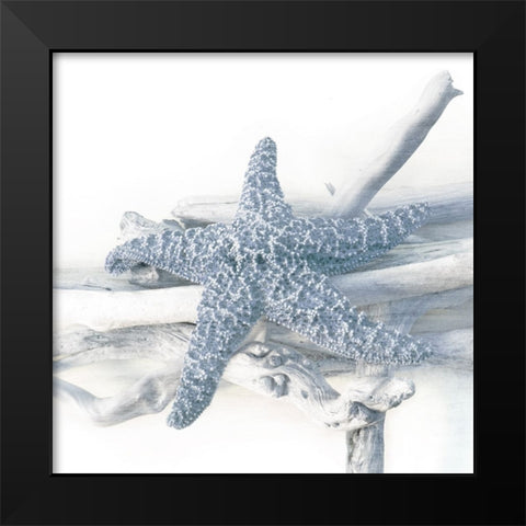 Starfish Beach 5 V3 Black Modern Wood Framed Art Print by Allen, Kimberly