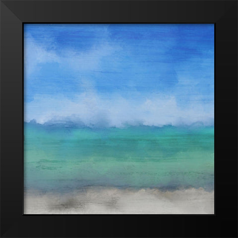Sky Meets Sea Black Modern Wood Framed Art Print by Kimberly, Allen
