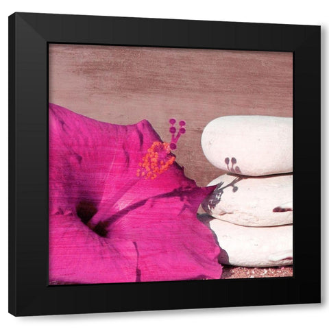 Beach Daze 6 Black Modern Wood Framed Art Print by Kimberly, Allen