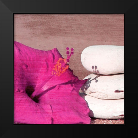 Beach Daze 6 Black Modern Wood Framed Art Print by Kimberly, Allen