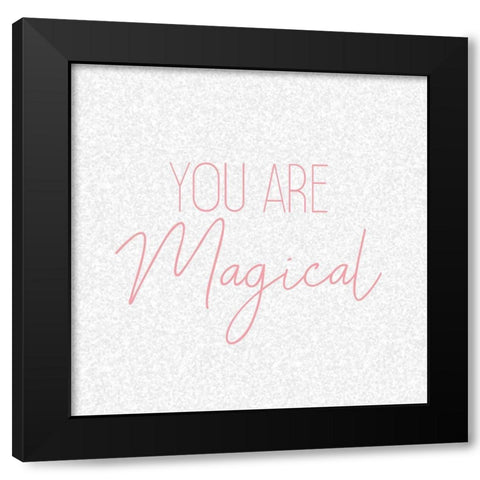 Believe 2 Black Modern Wood Framed Art Print by Kimberly, Allen