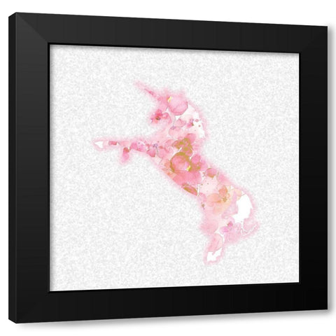 Believe 4 Black Modern Wood Framed Art Print by Kimberly, Allen