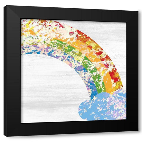Over The Rainbow 3 Black Modern Wood Framed Art Print with Double Matting by Kimberly, Allen