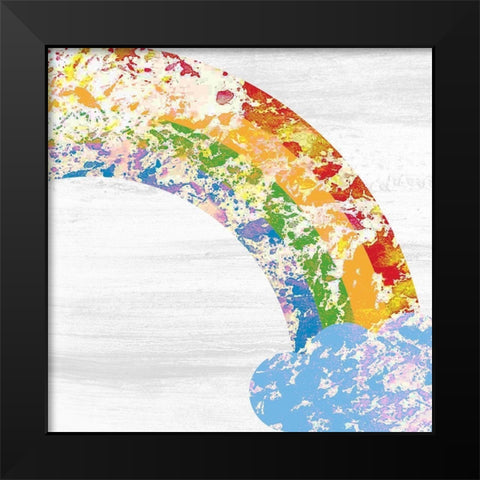 Over The Rainbow 3 Black Modern Wood Framed Art Print by Kimberly, Allen