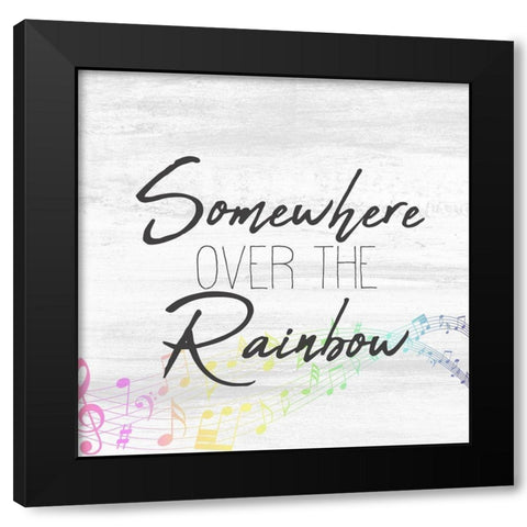 Over The Rainbow 5 Black Modern Wood Framed Art Print by Kimberly, Allen