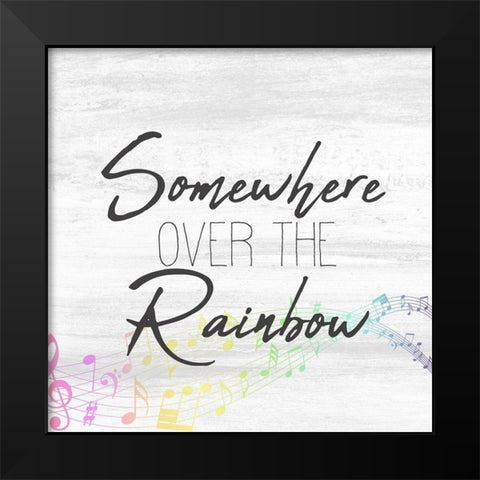 Over The Rainbow 5 Black Modern Wood Framed Art Print by Kimberly, Allen