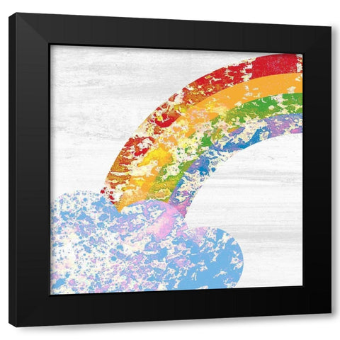 Over The Rainbow 6 Black Modern Wood Framed Art Print by Kimberly, Allen