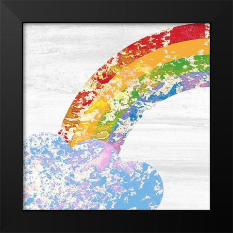 Over The Rainbow 6 Black Modern Wood Framed Art Print by Kimberly, Allen