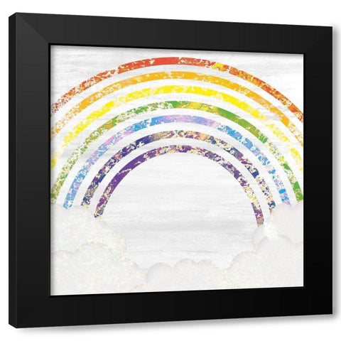 Over The Rainbow Black Modern Wood Framed Art Print by Kimberly, Allen