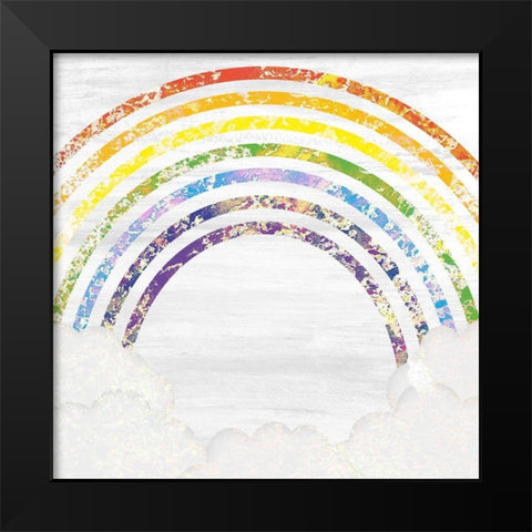 Over The Rainbow Black Modern Wood Framed Art Print by Kimberly, Allen
