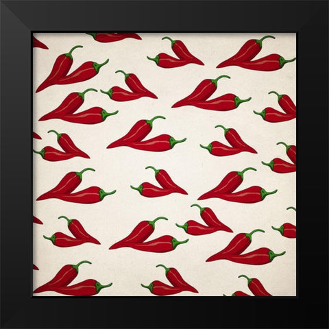Fiesta 1 Black Modern Wood Framed Art Print by Kimberly, Allen
