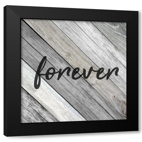 Forever Family 1 Black Modern Wood Framed Art Print by Kimberly, Allen
