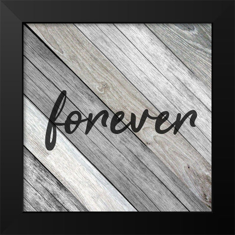 Forever Family 1 Black Modern Wood Framed Art Print by Kimberly, Allen