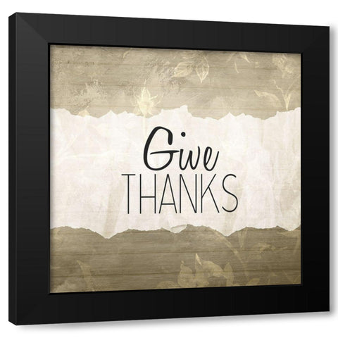 Give Black Modern Wood Framed Art Print with Double Matting by Kimberly, Allen
