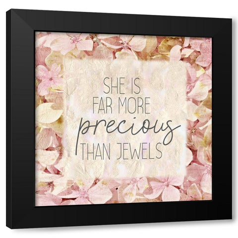 She Is 1 Black Modern Wood Framed Art Print with Double Matting by Kimberly, Allen