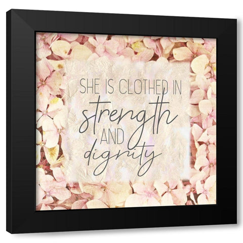 She Is 2 Black Modern Wood Framed Art Print by Kimberly, Allen