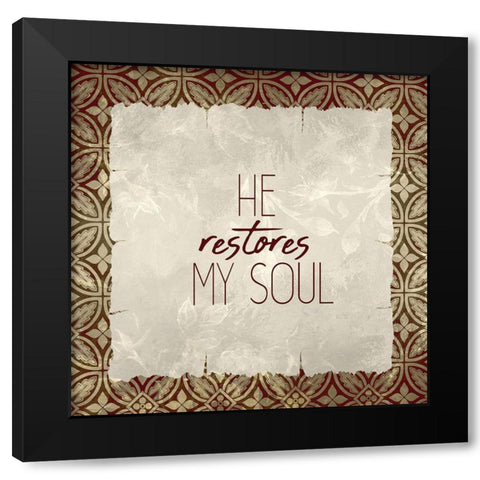 Trust God 3 Black Modern Wood Framed Art Print by Kimberly, Allen