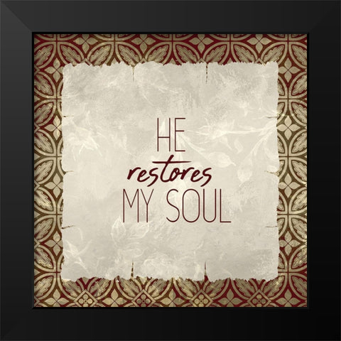 Trust God 3 Black Modern Wood Framed Art Print by Kimberly, Allen