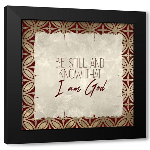 Trust God 4 Black Modern Wood Framed Art Print with Double Matting by Kimberly, Allen