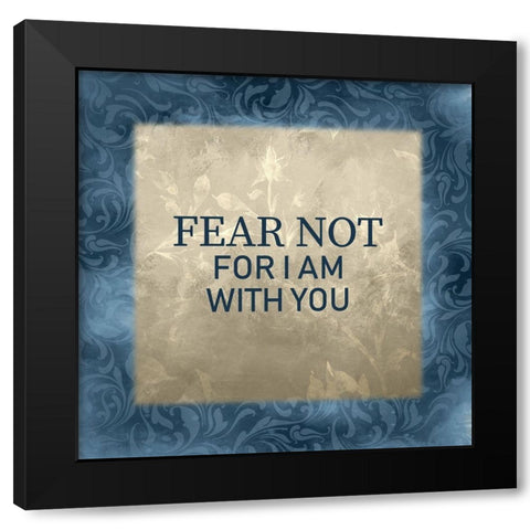 Isaiah 41-1 Black Modern Wood Framed Art Print by Kimberly, Allen