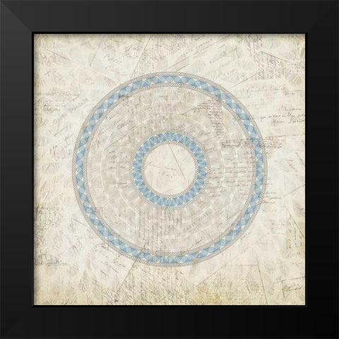 Flourish 3 Black Modern Wood Framed Art Print by Allen, Kimberly