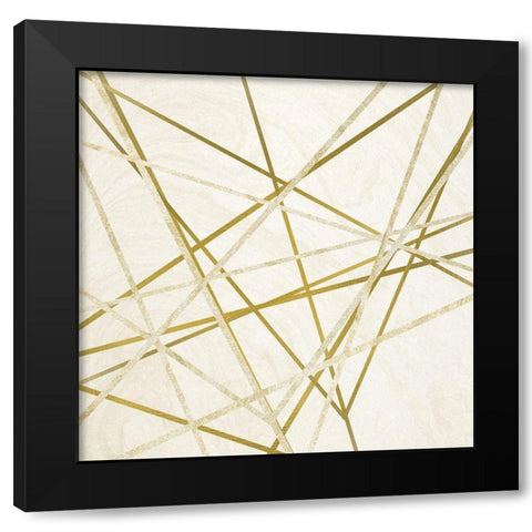 Gold Lined Black Modern Wood Framed Art Print with Double Matting by Kimberly, Allen