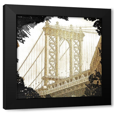 The Big Apple 6 Black Modern Wood Framed Art Print by Kimberly, Allen