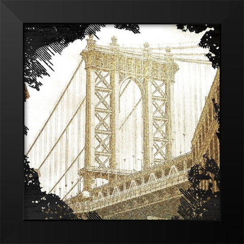 The Big Apple 6 Black Modern Wood Framed Art Print by Kimberly, Allen