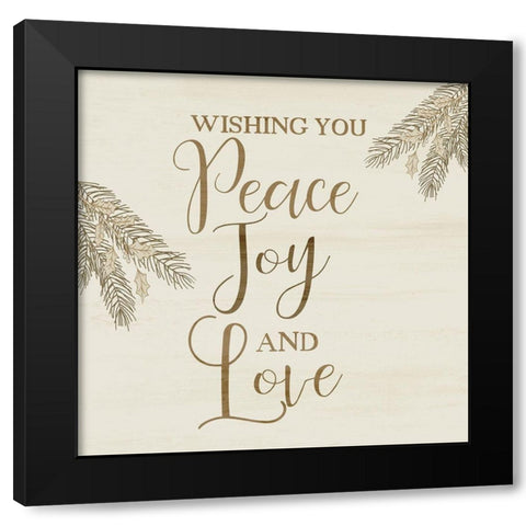 Wishing You Black Modern Wood Framed Art Print with Double Matting by Kimberly, Allen