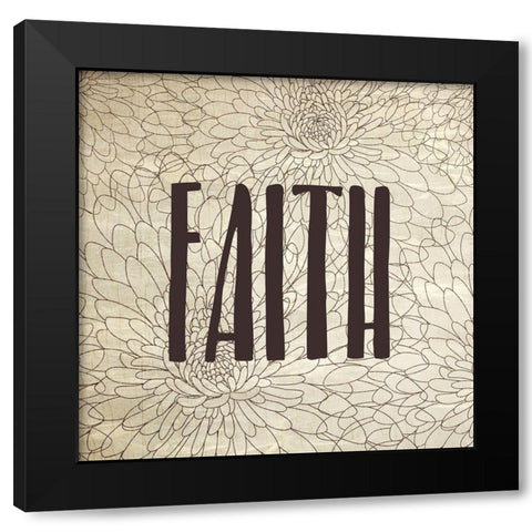 Be Joyful 3 Black Modern Wood Framed Art Print with Double Matting by Kimberly, Allen