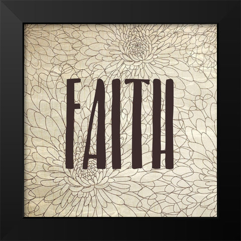 Be Joyful 3 Black Modern Wood Framed Art Print by Kimberly, Allen