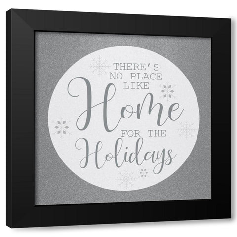 Home for the Holidays Black Modern Wood Framed Art Print by Kimberly, Allen
