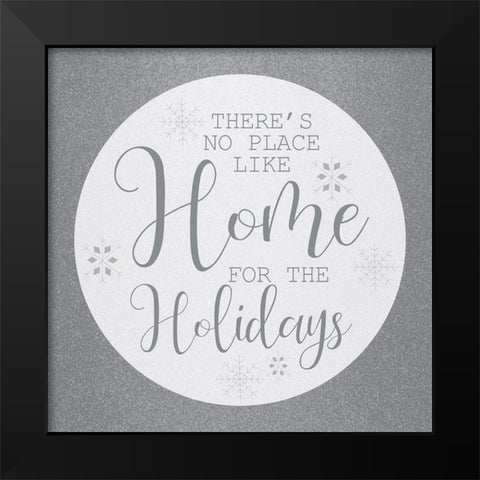 Home for the Holidays Black Modern Wood Framed Art Print by Kimberly, Allen
